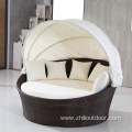 Dubai Luxury Style Sun Bathing Rattan sofa bed